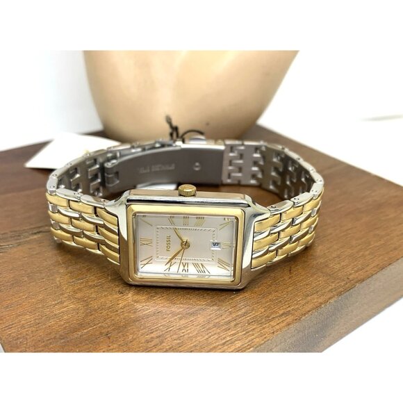 Fossil Women\'s Watch ES5368 Raquel Quartz Tank Two Tone Stainless Steel 23mm main image 11